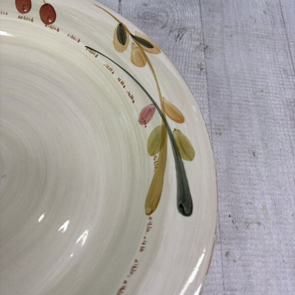 Home Target HMQ 73 Red Berries Green Tan Leaves Stoneware Dinner Plates Set of 2 - Picture 9 of 15
